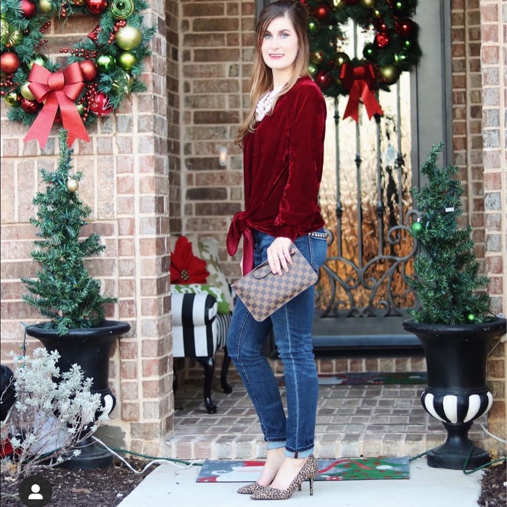 Velvet Off Shoulder One Shoulder Long Sleeve Pullover Blouse Shirt Top Wine Red